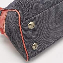 Fendi Red/Blue Denim Chef Du Jour Satchel
