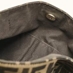 Fendi Tobacco Canvas and Leather Small Hobo
