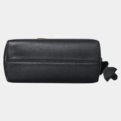 Pre Owned Fendi Black Leather By The Way Bag Medium Bag