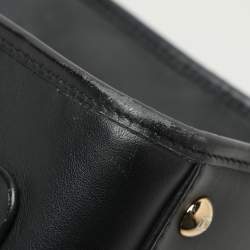 Fendi Black/Brown Zucca Leather Small Runaway Shoulder Bag
