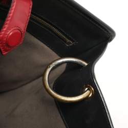 Fendi Black/Brown Zucca Leather Small Runaway Shoulder Bag