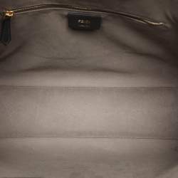 Fendi Tobacco/Black Zucca Coated Canvas and Leather Medium Runaway Shopper Tote
