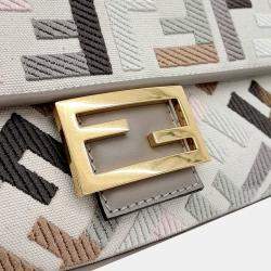Fendi Multicolor Fabric Baguette Bag