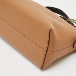 Fendi Brown/Green Leather Small By The Way Bag