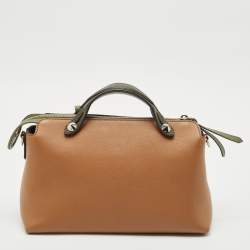 Fendi Brown/Green Leather Small By The Way Bag