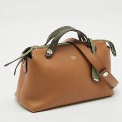 Fendi Brown/Green Leather Small By The Way Bag