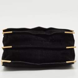 Fendi Black Leather and Suede Classico No.1 Top Handle Bag