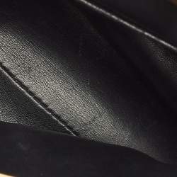 Pre Owned Fendi Black Python Mini Peekaboo Top Handle Bag