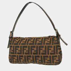 Fendi Brown Zucca Baguette Handbag 
