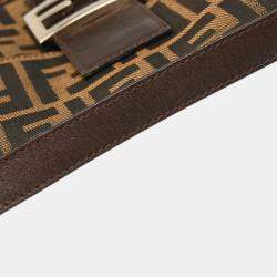 Fendi Brown Zucca Baguette Handbag 
