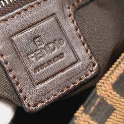 Fendi Brown Zucca Baguette Handbag 