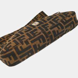 Fendi Brown Zucca Baguette Handbag 