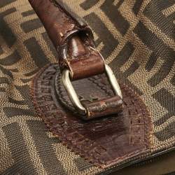 Fendi Tobacco Zucca Canvas Medium Chef De Jour Bag