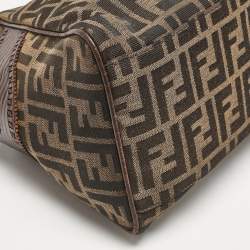 Fendi Tobacco Zucca Canvas Medium Chef De Jour Bag