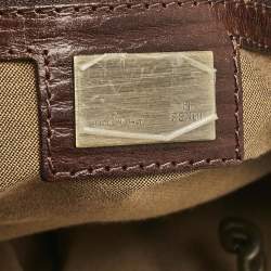 Fendi Tobacco Zucca Canvas Medium Chef De Jour Bag