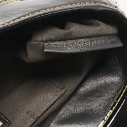 Pre Owned حقيبة فندي سوداء براءات اختراع جلدية B كتف