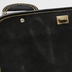 Pre Owned حقيبة فندي سوداء براءات اختراع جلدية B كتف