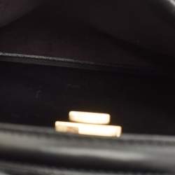 Fendi Black Leather Medium Peekaboo Top Handle Bag