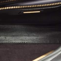 Fendi Black Leather Medium Peekaboo Top Handle Bag