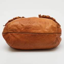 Fendi Brown Pebbled Leather Spy Bag