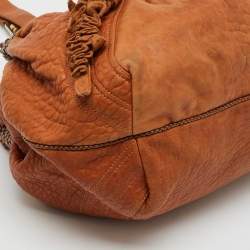 Fendi Brown Pebbled Leather Spy Bag