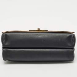 Fendi Black Leather Large Color Block Claudia Shoulder Bag