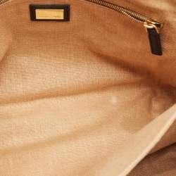 Fendi Black Leather Large Color Block Claudia Shoulder Bag