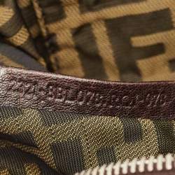 Fendi Dark Brown Pebbled Leather Baby Spy Bag