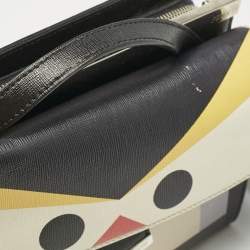 Pre Owned Fendi Multicolor Leather Mini Monster Demi Jour Top Handle Bag