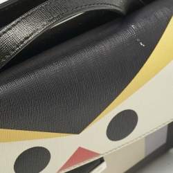 Pre Owned Fendi Multicolor Leather Mini Monster Demi Jour Top Handle Bag