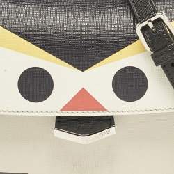 Pre Owned Fendi Multicolor Leather Mini Monster Demi Jour Top Handle Bag