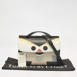 Pre Owned Fendi Multicolor Leather Mini Monster Demi Jour Top Handle Bag