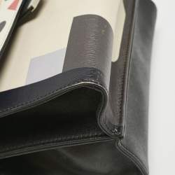 Pre Owned Fendi Multicolor Leather Mini Monster Demi Jour Top Handle Bag