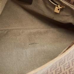 مملوكة مسبقًا حقيبة كتف فندي ماما فوريفر كانفاس مزخرف بني