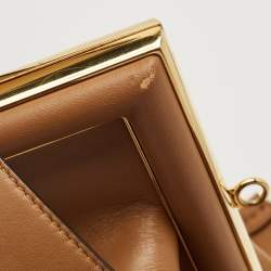 Fendi Brown Leather Medium First Shoulder Bag