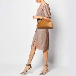 Fendi Brown Leather Medium First Shoulder Bag