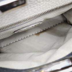 Fendi Grey Leather Selleria Peekaboo Medium bag