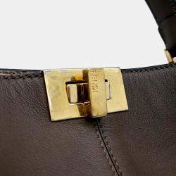 Fendi Brown Leather Peekaboo XLite Medium bag