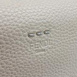 Fendi Beige Leather Selleria Layback bag