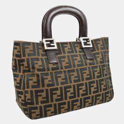 Fendi Brown Zucca Canvas Tote Bag