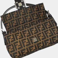Fendi Brown Zucca Baguette Handbag