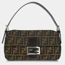 Fendi Brown Zucca Baguette Handbag