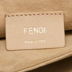 Fendi Black/Brown FF Leather Medium Kan I Shoulder Bag