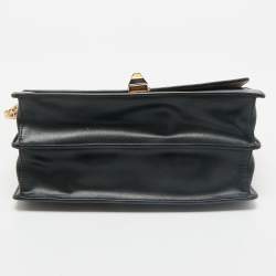 Fendi Black/Brown FF Leather Medium Kan I Shoulder Bag