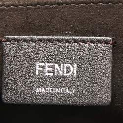 Fendi Beige Python Kan I F Logo Shoulder Bag