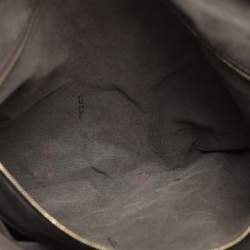 Fendi Beige/Brown Zucchino Canvas and Leather Accordion Tote