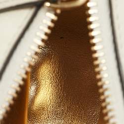 Fendi Off White Leather Nano Fendigraphy Hobo