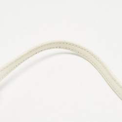 Fendi White Leather Mini Mama Baguette Bag