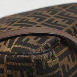 Fendi Tobacco Zucca Canvas Flap Crossbody Bag