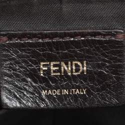 Fendi Tobacco Zucca Canvas Flap Crossbody Bag